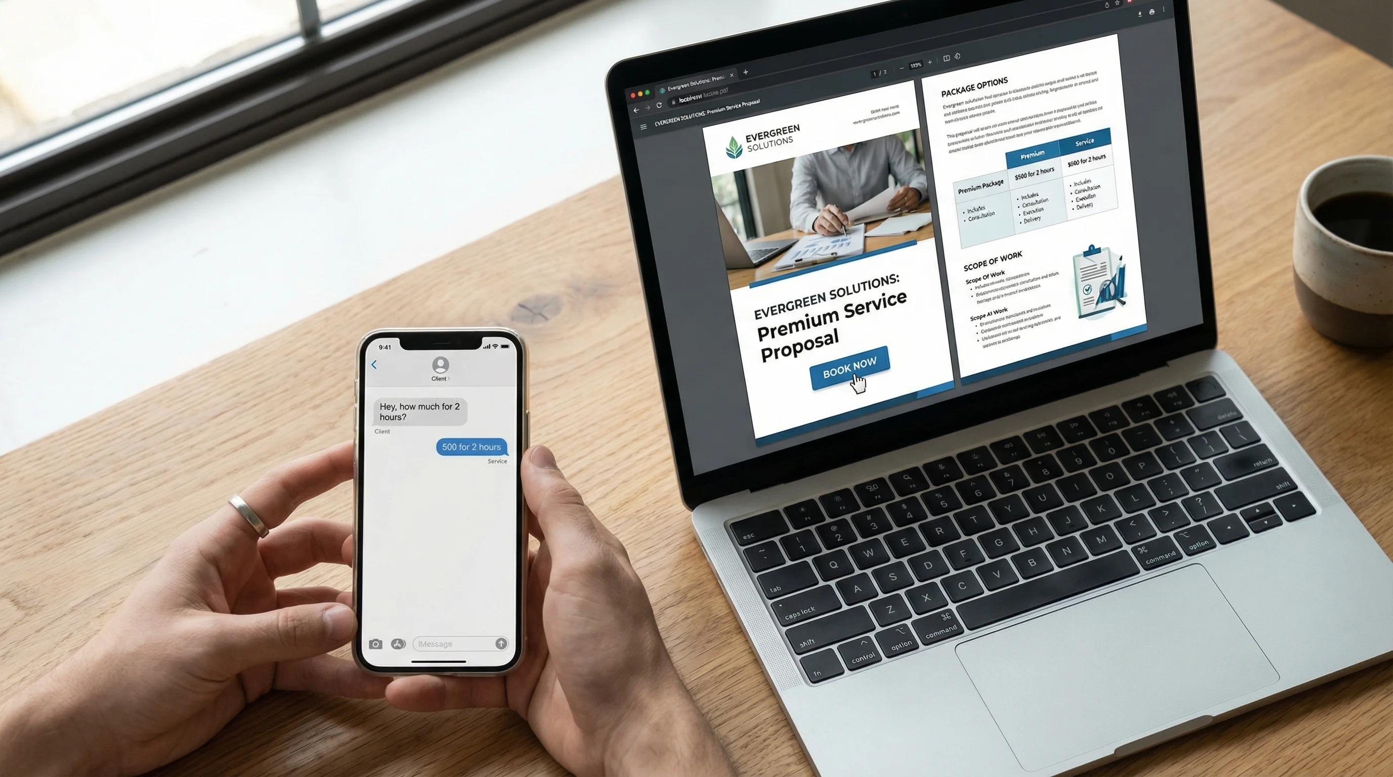 The text message quote